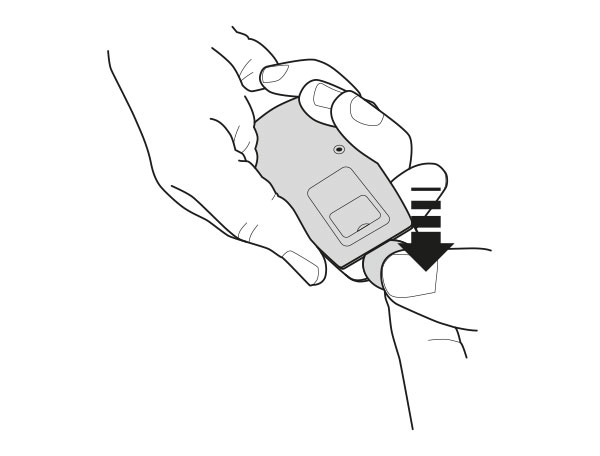 Öffnen des Handsendergehäuses Marantec Digital 564 und 572