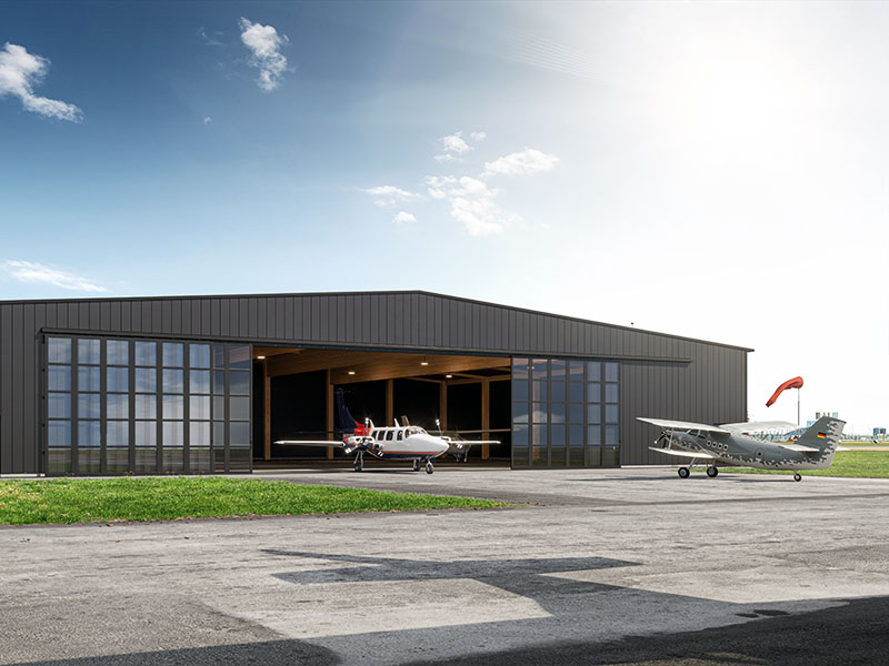 Hangartore für sichere Flugzeughallen und Hangars