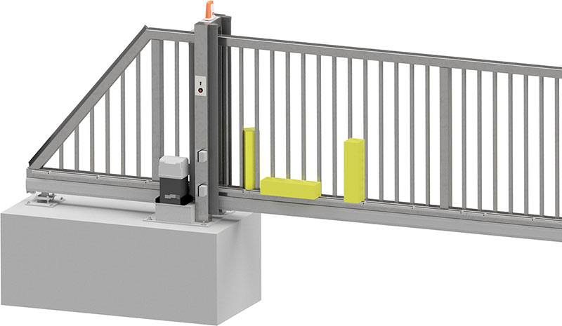 Example of the positioning of the C-test piece