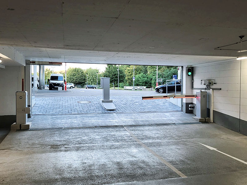 Schranke für Tiefgarage